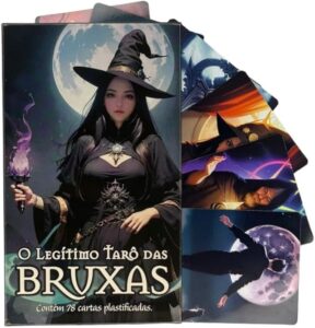 O Legítimo Tarô das Bruxas 78 Cartas Plastificadas C/Manual